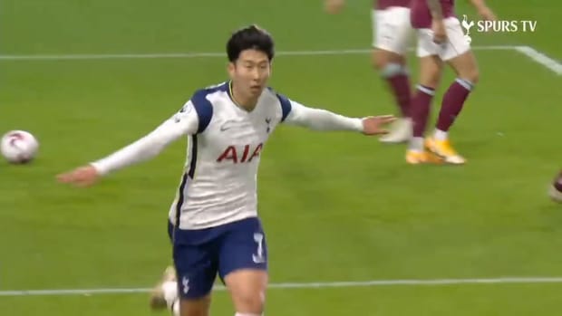 Heung-Min Son heads home winner vs Burnley